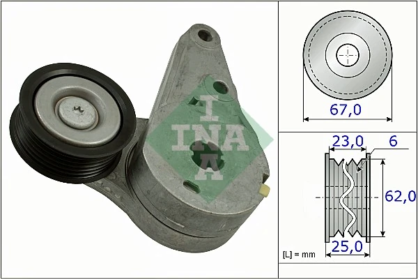 Belt Tensioner, V-ribbed belt